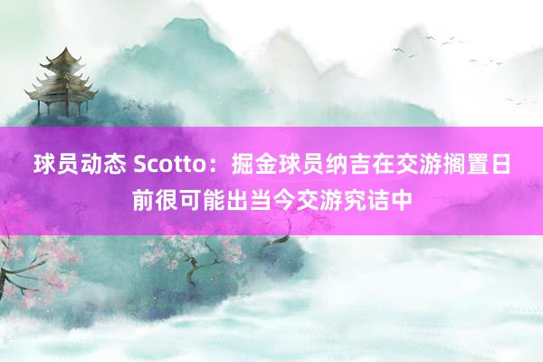 球员动态 Scotto：掘金球员纳吉在交游搁置日前很可能出当今交游究诘中